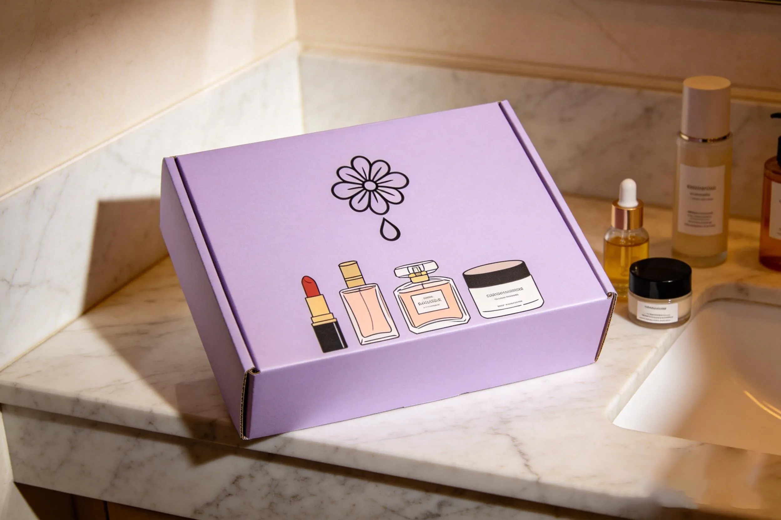 紙箱特殊加工服務，UV上光燙金壓紋防水防油處理